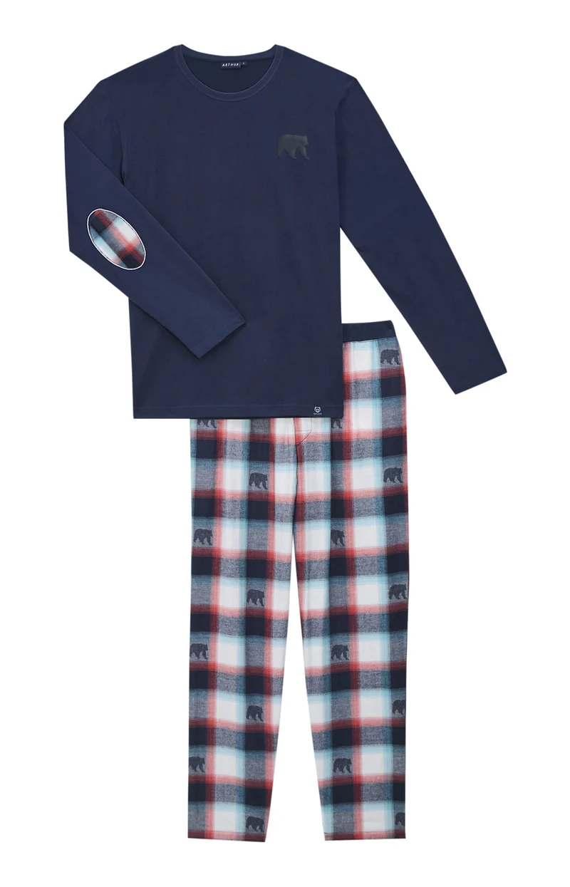Pyjama en jersey épais et flanelle de coton - Ours Bear