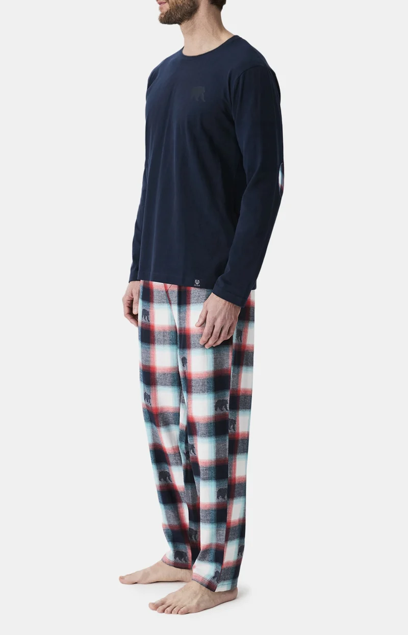 Pyjama en jersey épais et flanelle de coton - Ours Bear