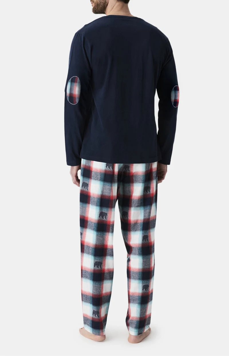 Pyjama en jersey épais et flanelle de coton - Ours Bear