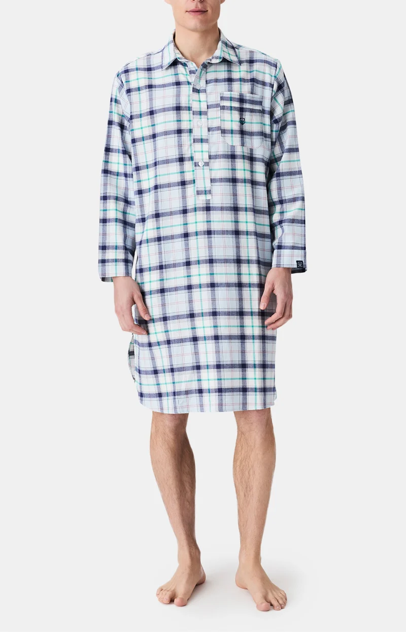 Chemise Grand-Père en flanelle de coton - Enzo
