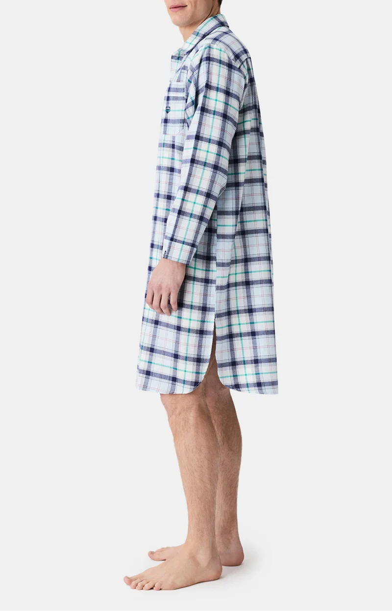Chemise Grand-Père en flanelle de coton - Enzo