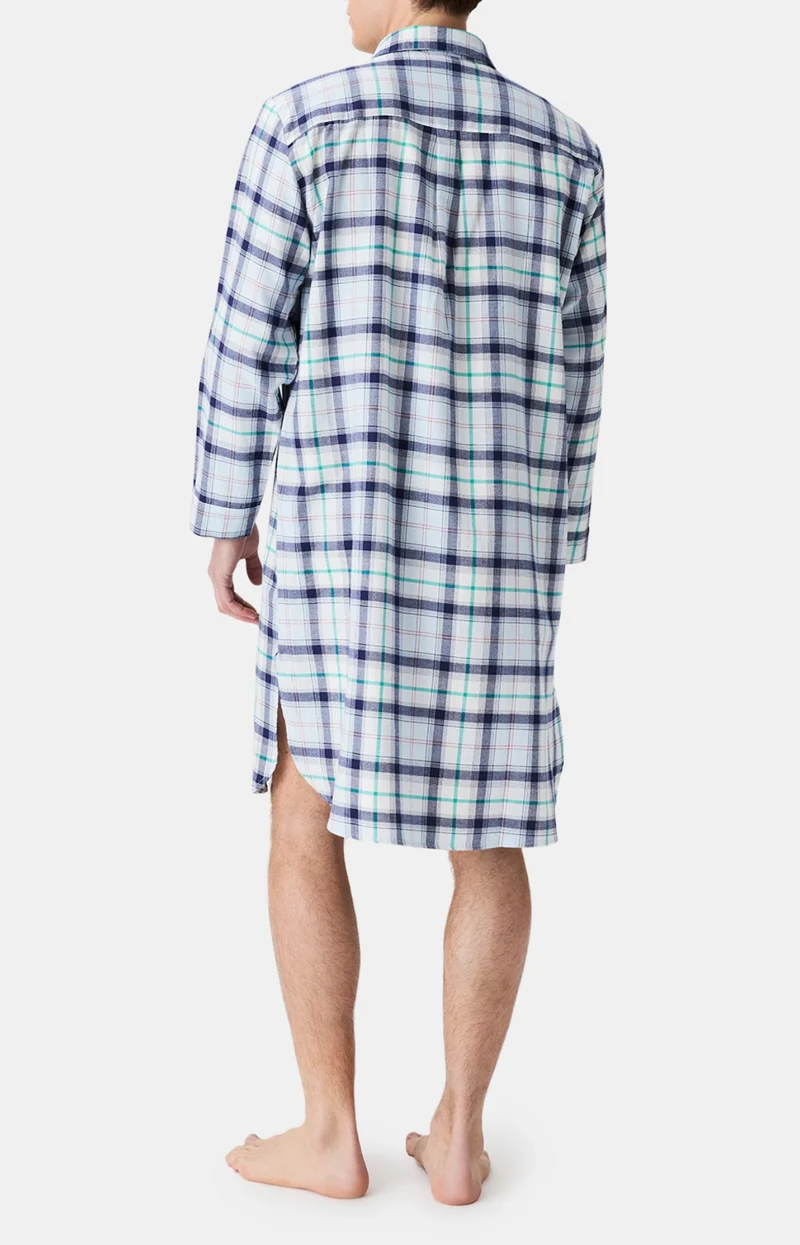 Chemise Grand-Père en flanelle de coton - Enzo