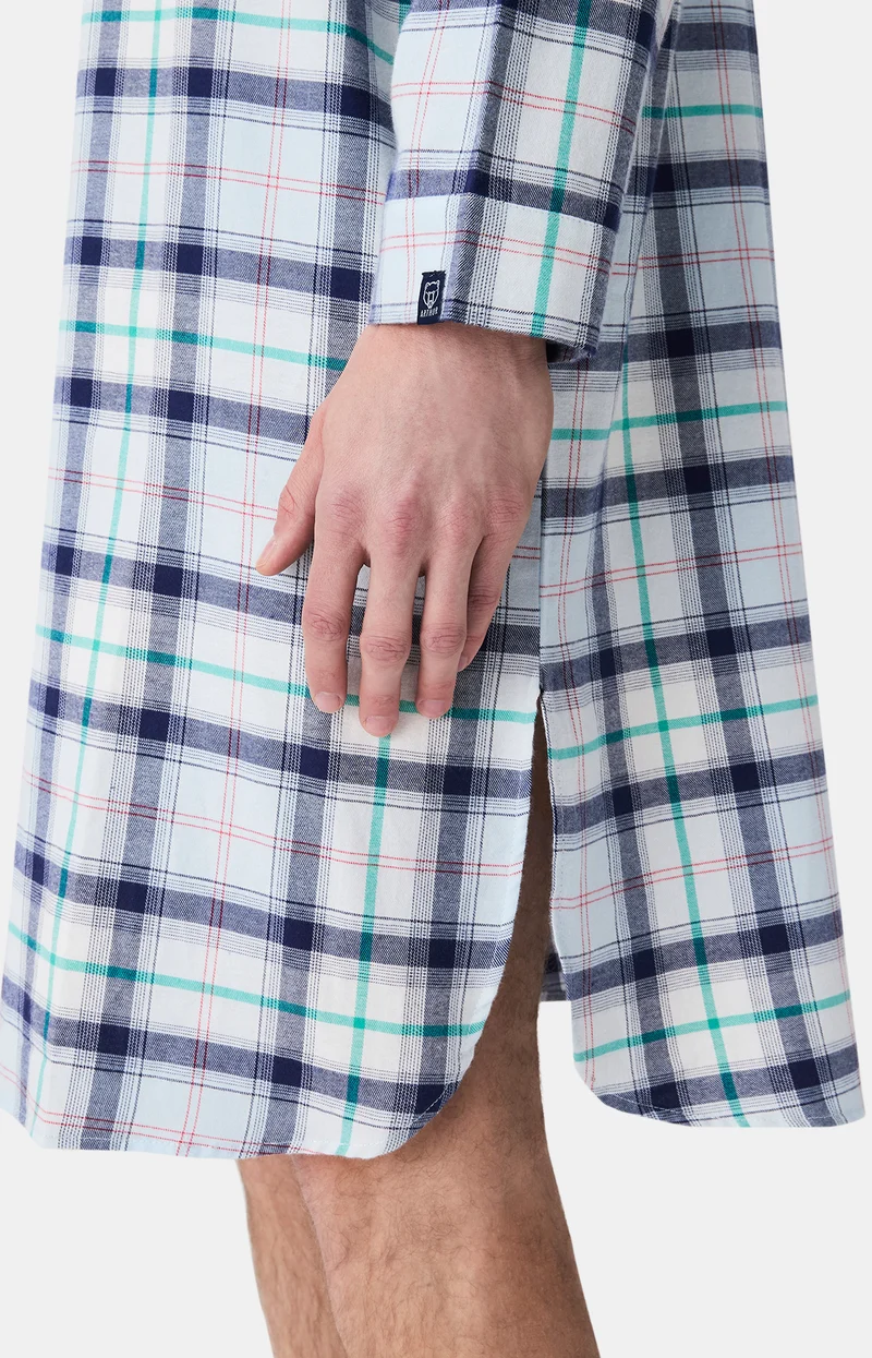 Chemise Grand-Père en flanelle de coton - Enzo