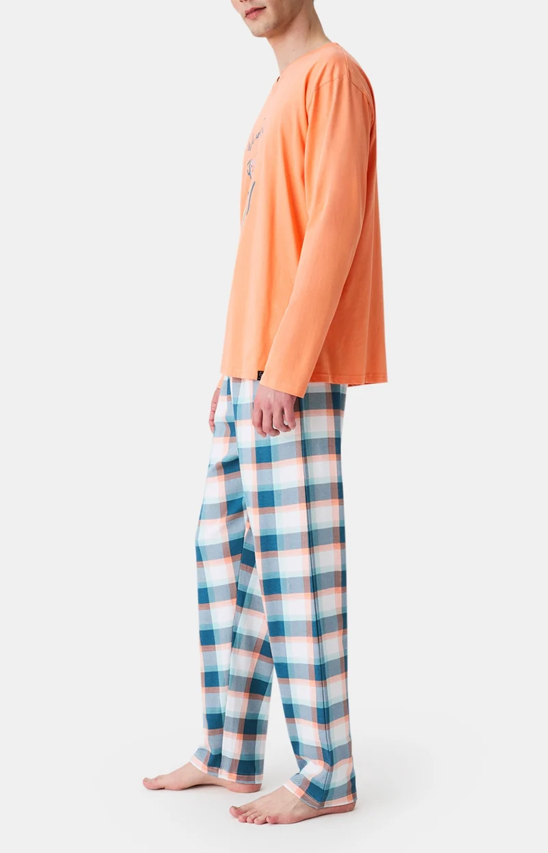 Pyjama en jersey de coton épais - We are family
