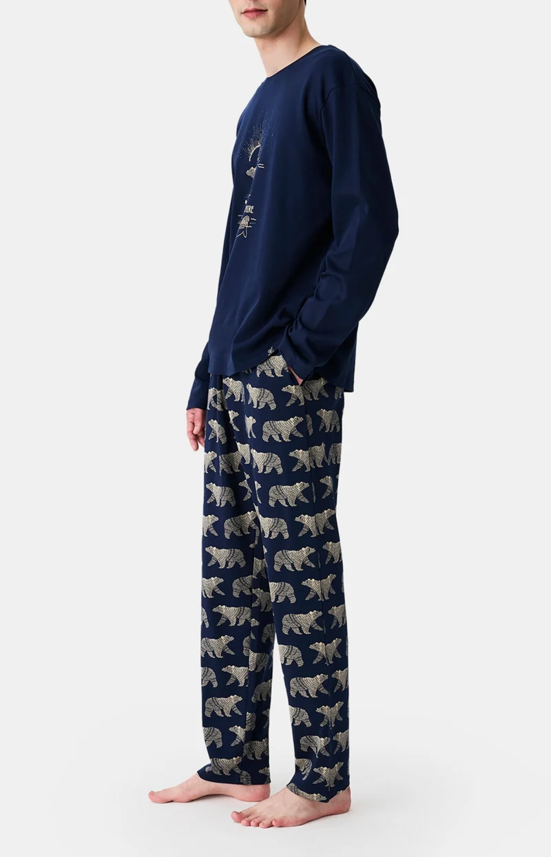 Pyjama en jersey de coton épais - Nuit Polaire