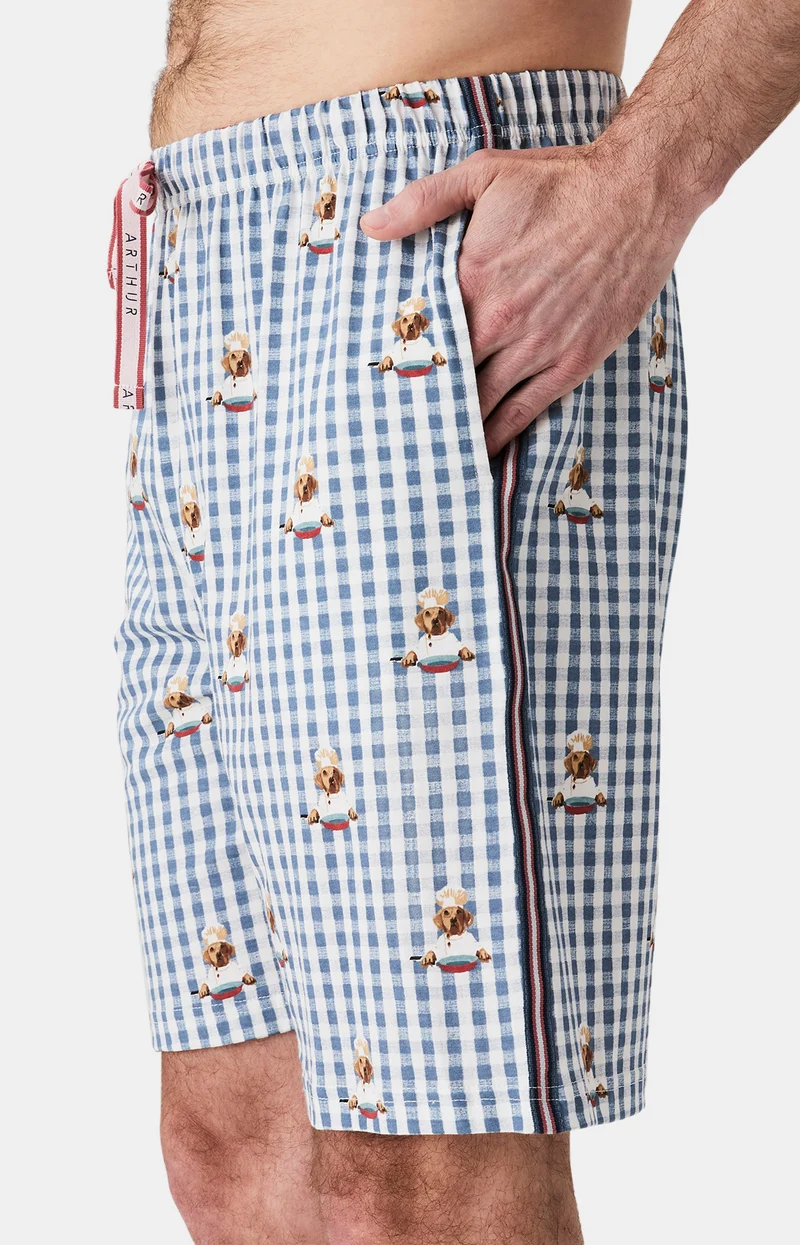 Pyjashort en jersey de coton léger - A poêle