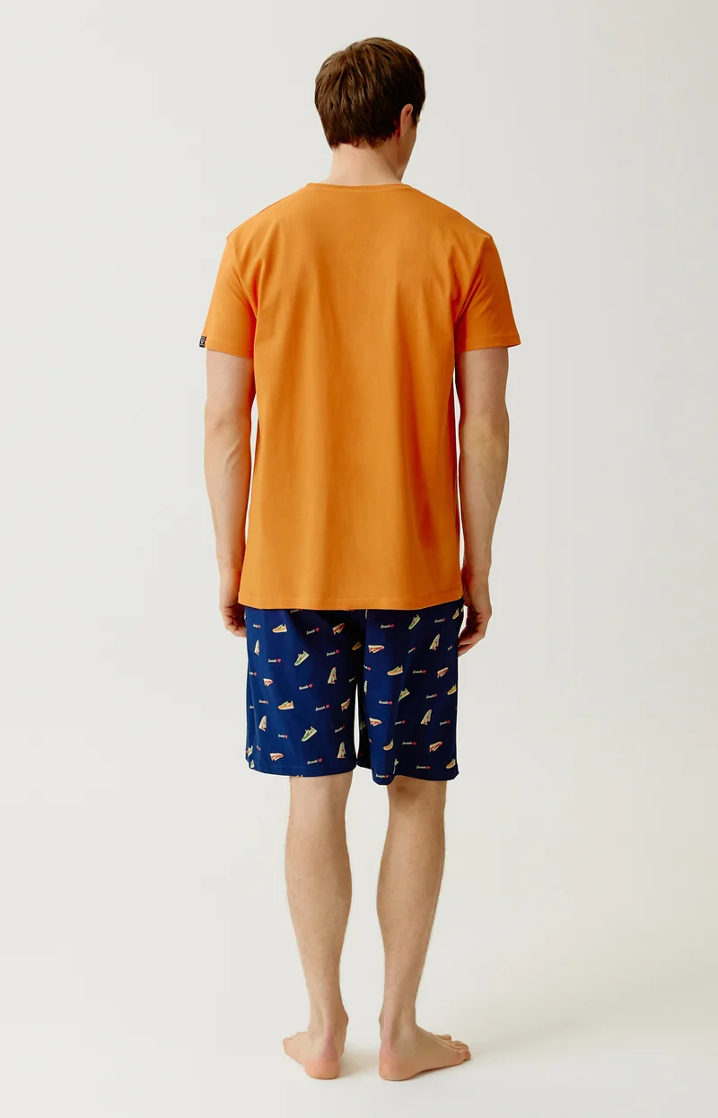 Pyjashort en jersey de coton léger - Baskets