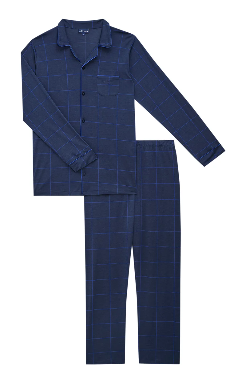 Pyjama boutonné en lyocell et coton - Windsor