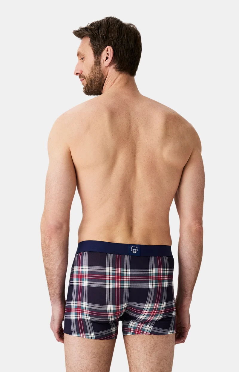 Boxer en jersey de coton - Carreaux Logan