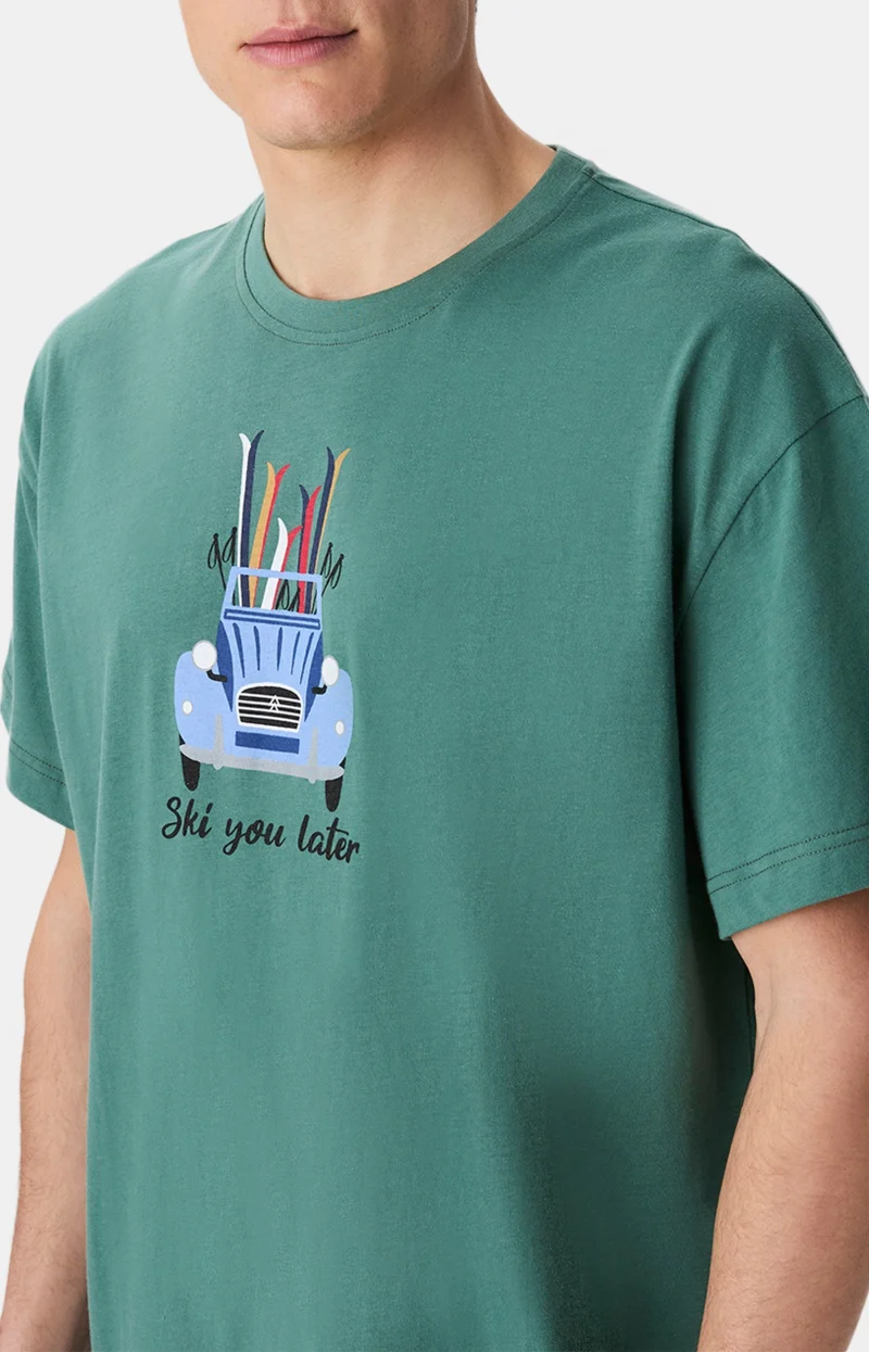Maxi Tee-Shirt en jersey de coton léger - Ski You Later