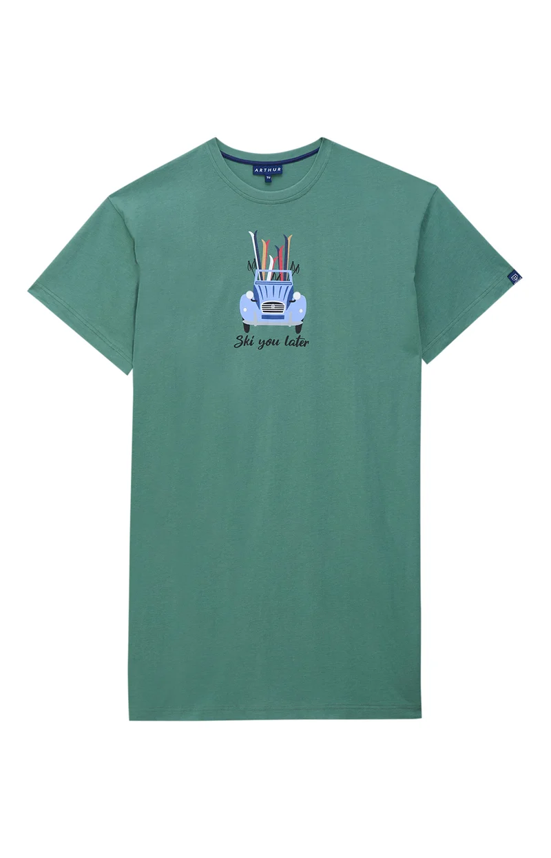 Maxi Tee-Shirt en jersey de coton léger - Ski You Later