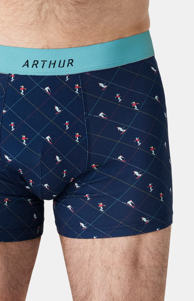 Boxer en jersey de coton - Ski Marine