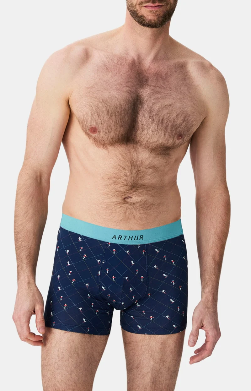 Boxer en jersey de coton - Ski Marine