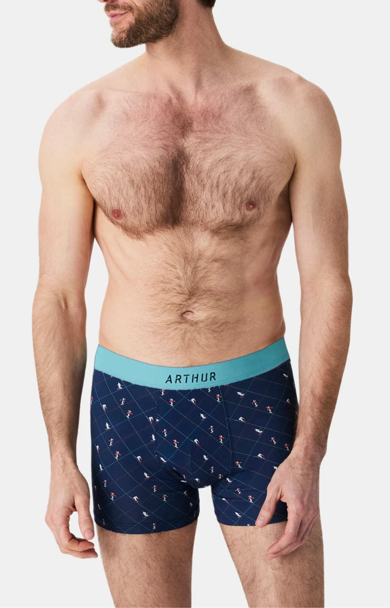 Boxer en jersey de coton - Ski Marine