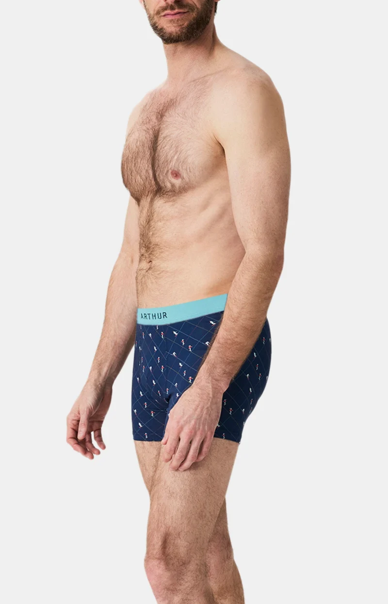 Boxer en jersey de coton - Ski Marine