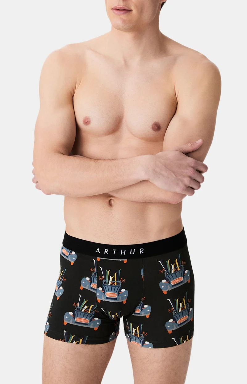 Boxer en maille microfibre - Tigre Rajan