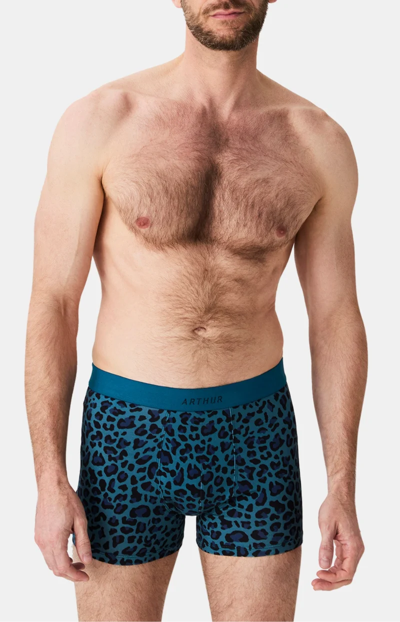 Boxer en jersey de coton - Léopard
