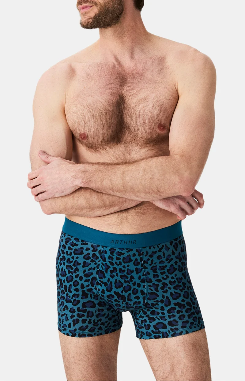 Boxer en jersey de coton - Léopard