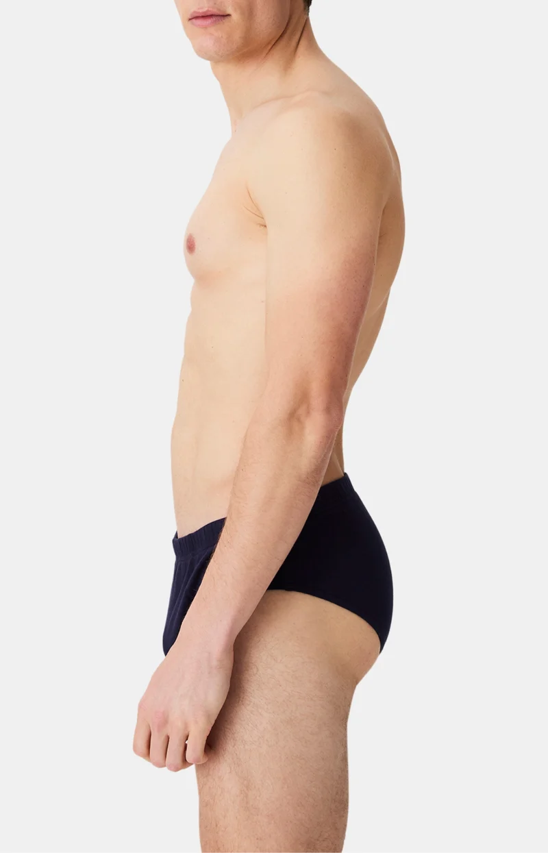 Slip en jersey de coton - Marine Abysse