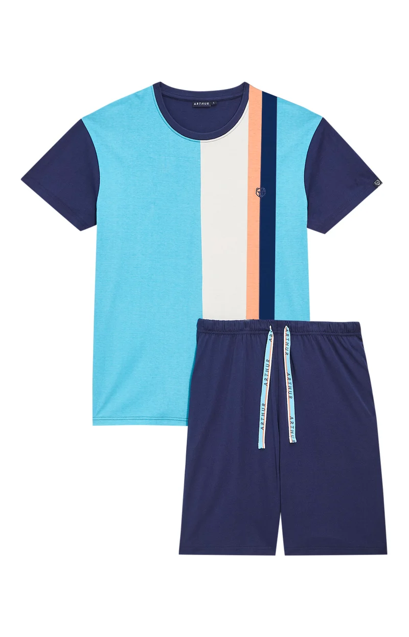 Pyjashort en jersey de coton léger - Igor