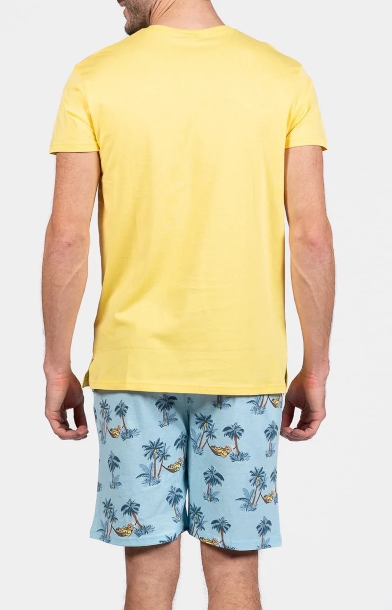 Pyjashort en jersey de coton léger - Pas de pression