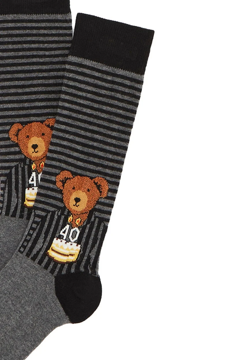 Chaussettes Happy 40 - Gris