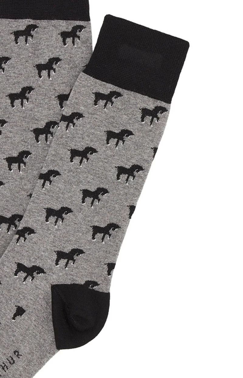 Chaussettes Petits Chevaux - Gris