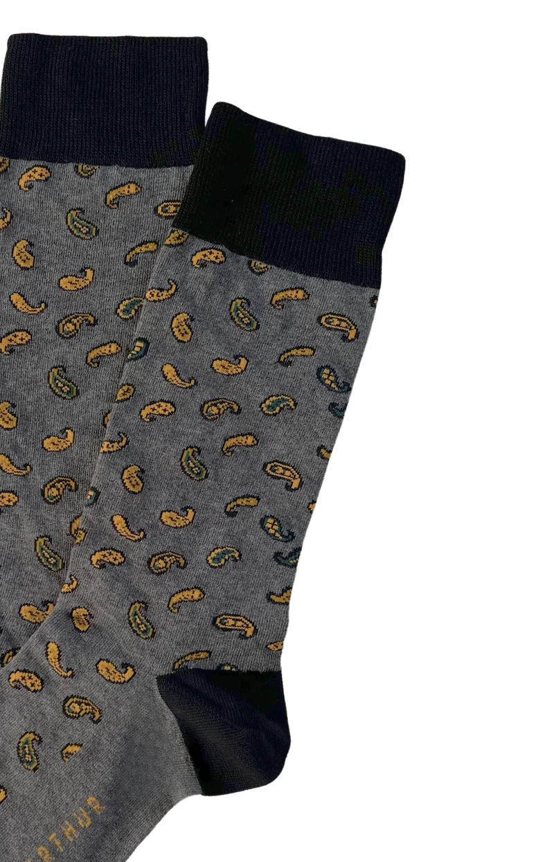Chaussettes - Paisley Gris