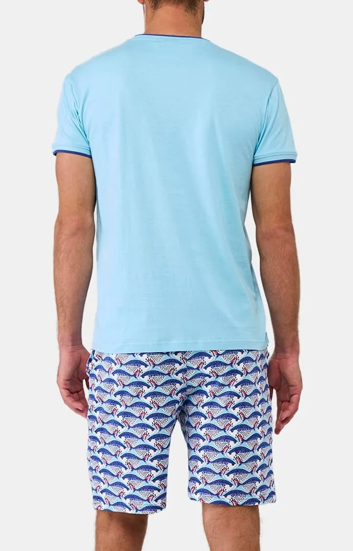 Pyjashort en jersey de coton léger - Carpe Diem