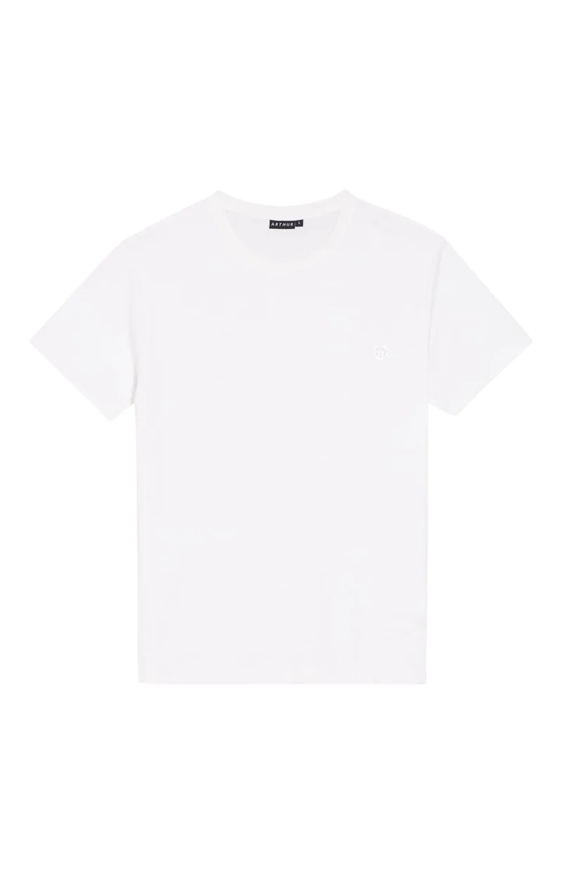 Tee-shirt en jersey de coton léger - Blanc