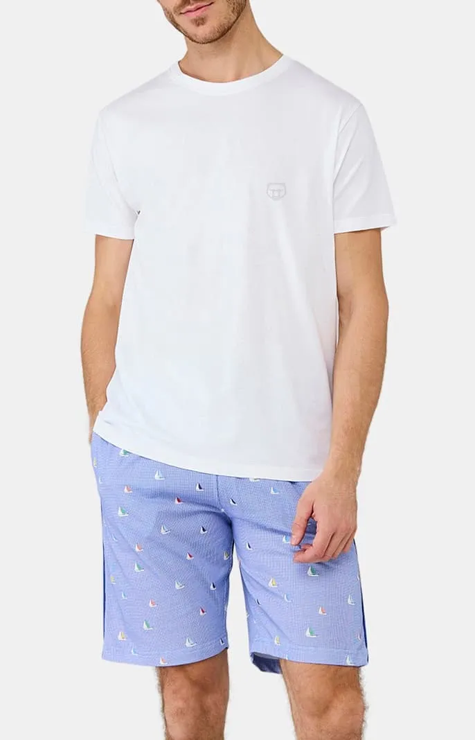 Tee-shirt en jersey de coton léger - Blanc