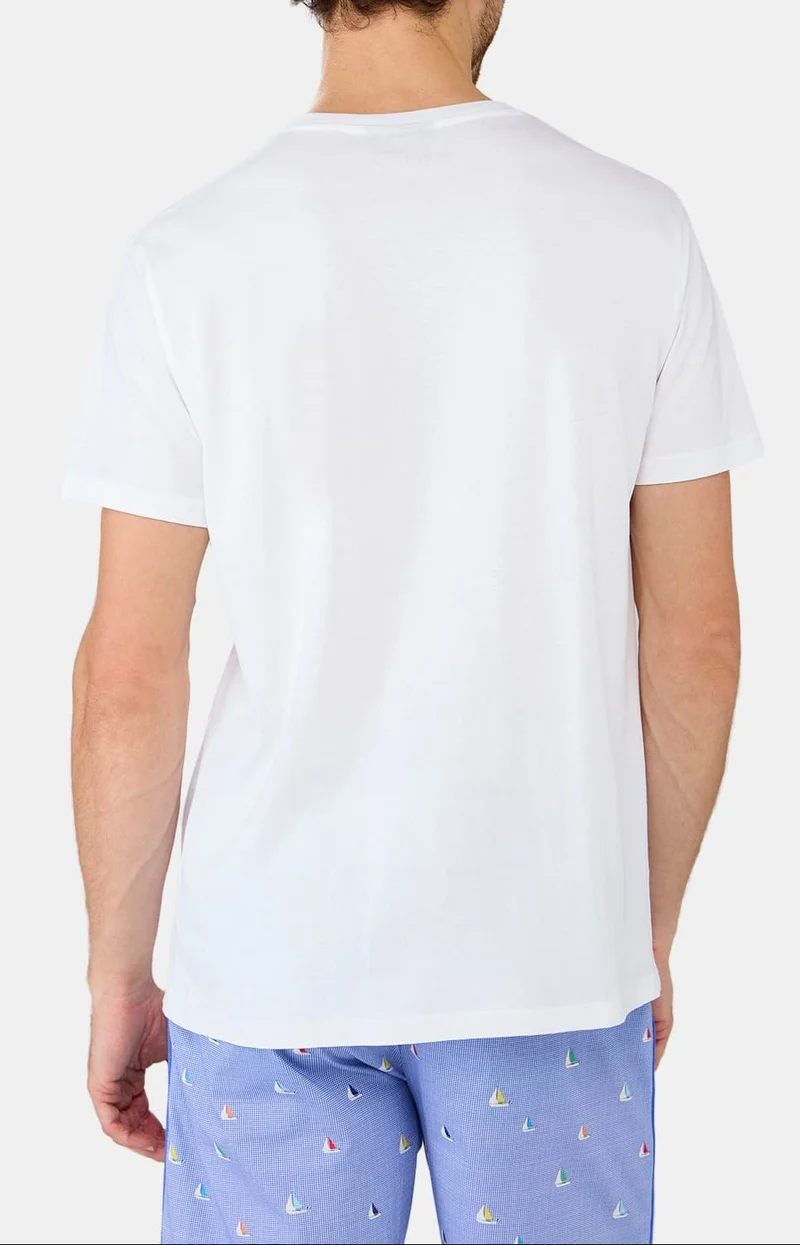 Tee-shirt en jersey de coton léger - Blanc
