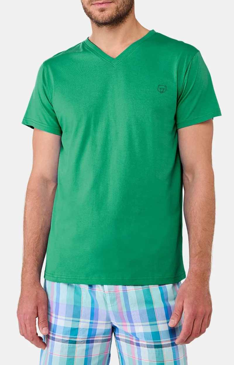 Tee-shirt en jersey de coton léger - Green