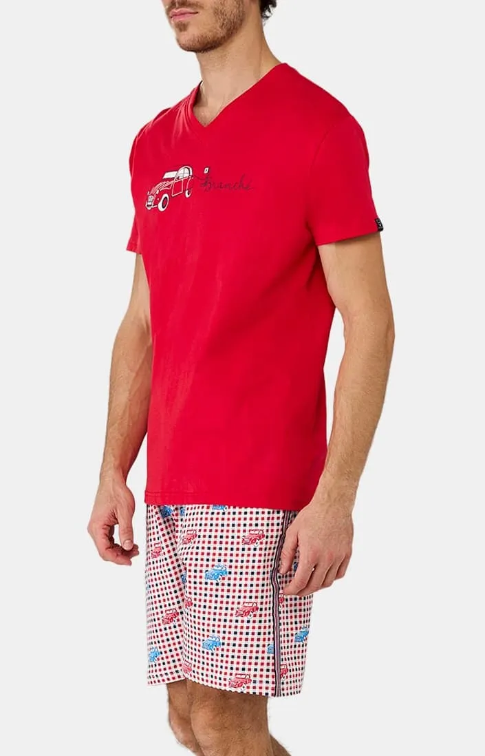 Pyjashort en jersey de coton léger - 2CV Branché