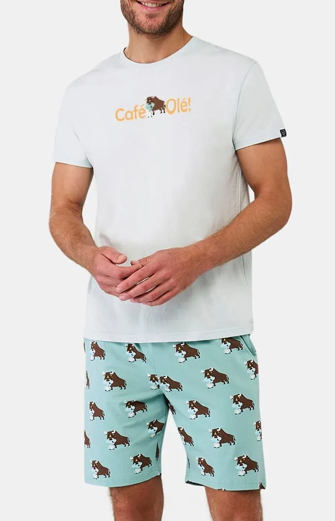 Pyjashort en jersey de coton léger - Olé