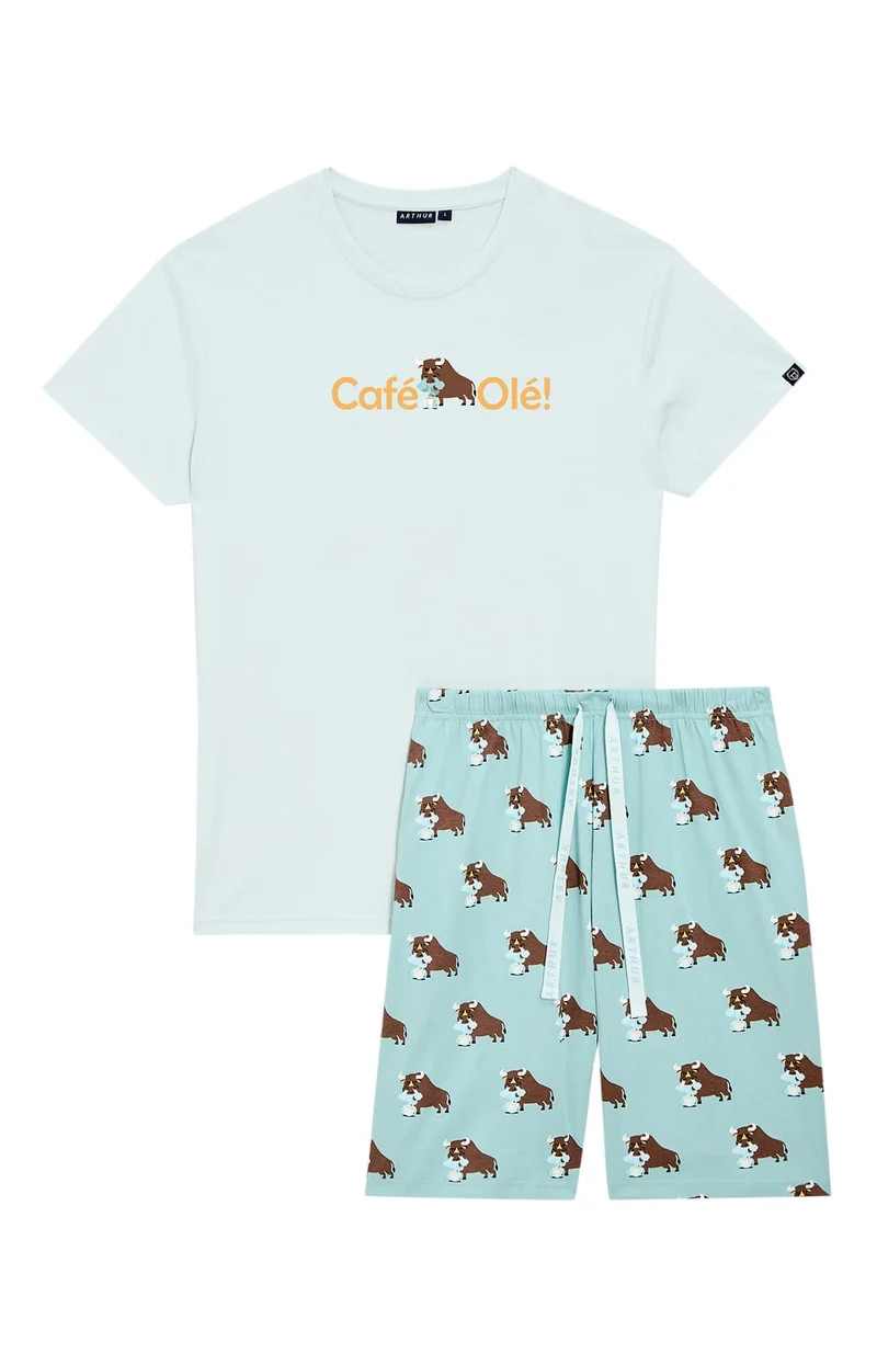 Pyjashort en jersey de coton léger - Olé