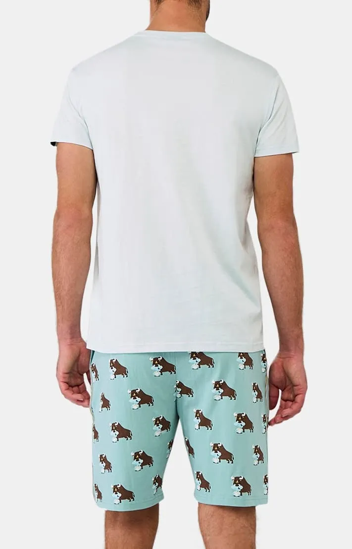 Pyjashort en jersey de coton léger - Olé