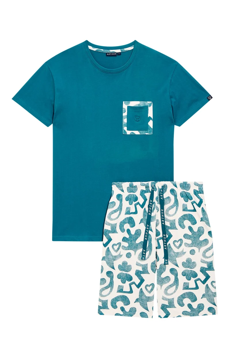 Pyjashort en jersey de coton léger - Matis