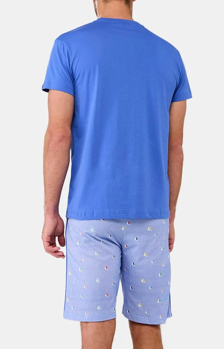 Pyjashort en jersey de coton léger - Boat