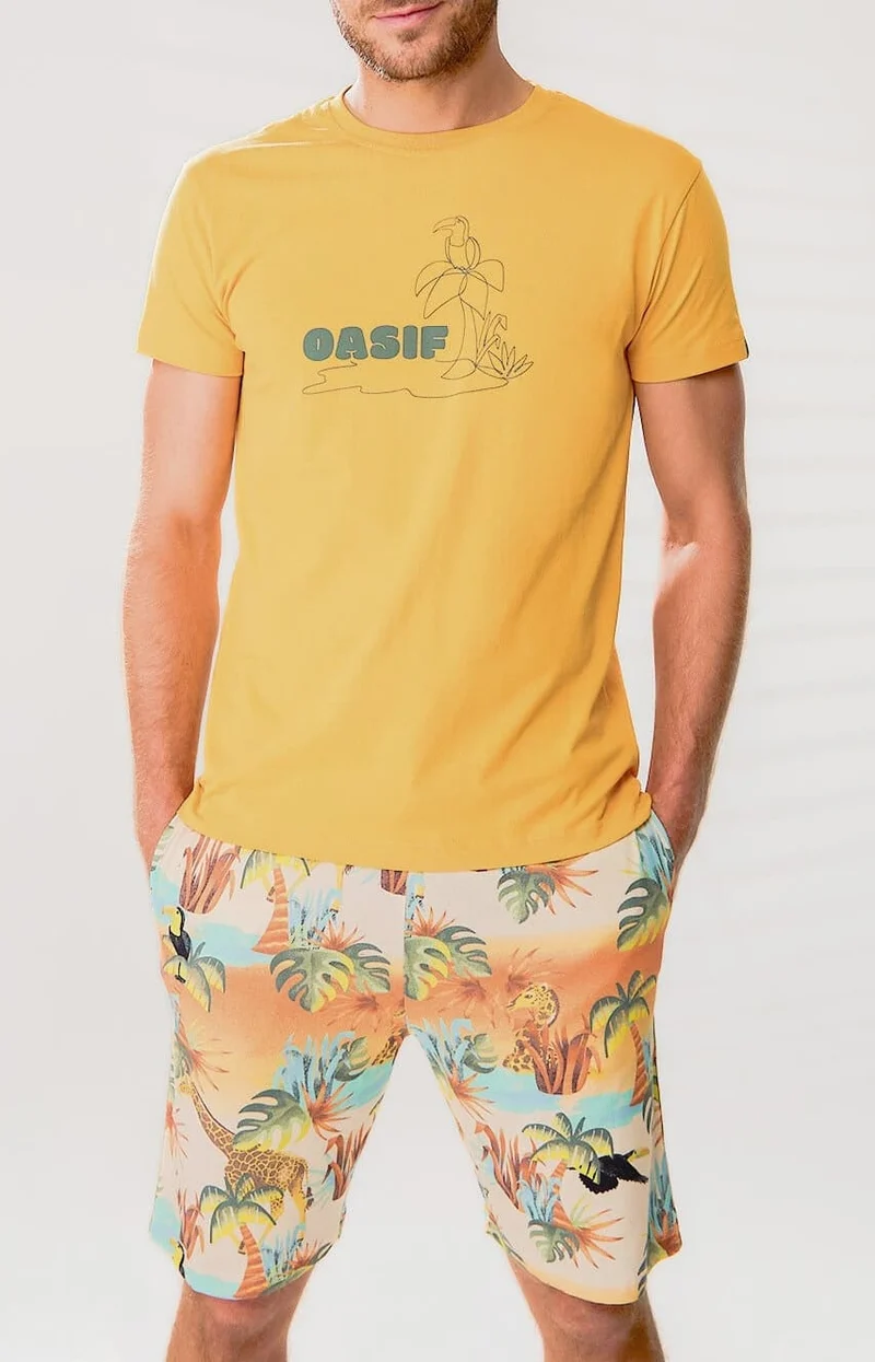 Pyjashort en jersey de coton léger - Oasif