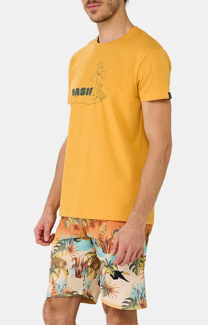 Pyjashort en jersey de coton léger - Oasif