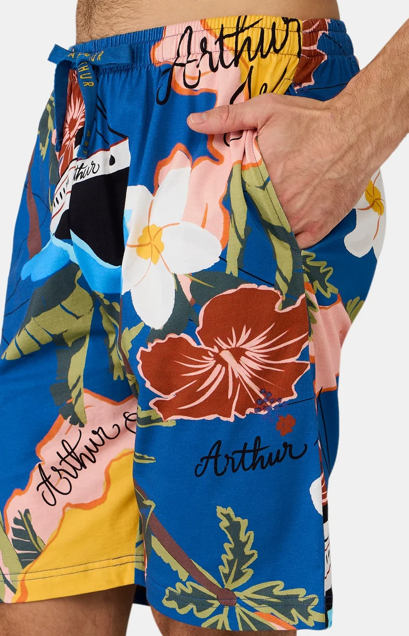 Pyjashort en jersey de coton léger - Arthur Island