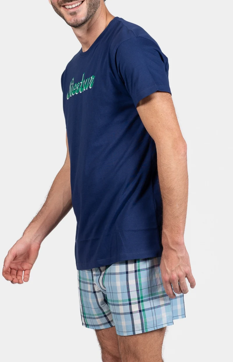 Pyjaméricain en jersey et popeline de coton - Hugh