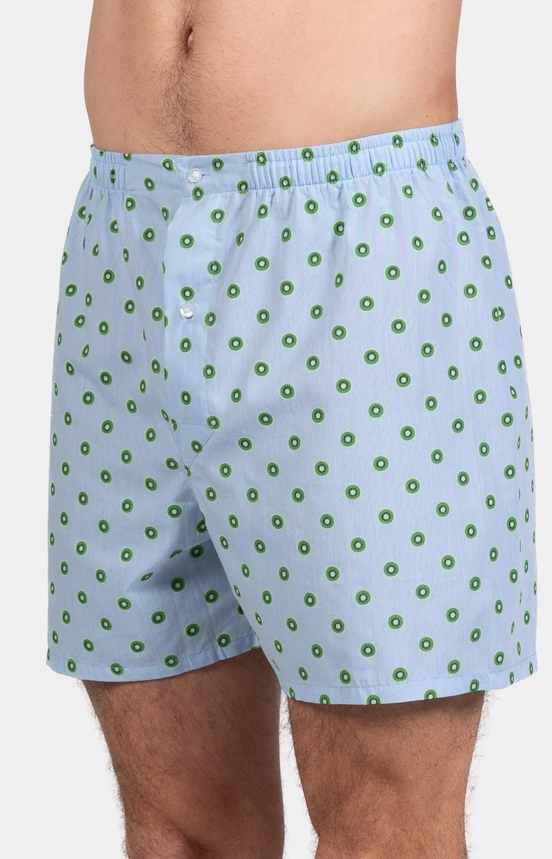 Pyjaméricain en jersey et popeline de coton - Kiwi