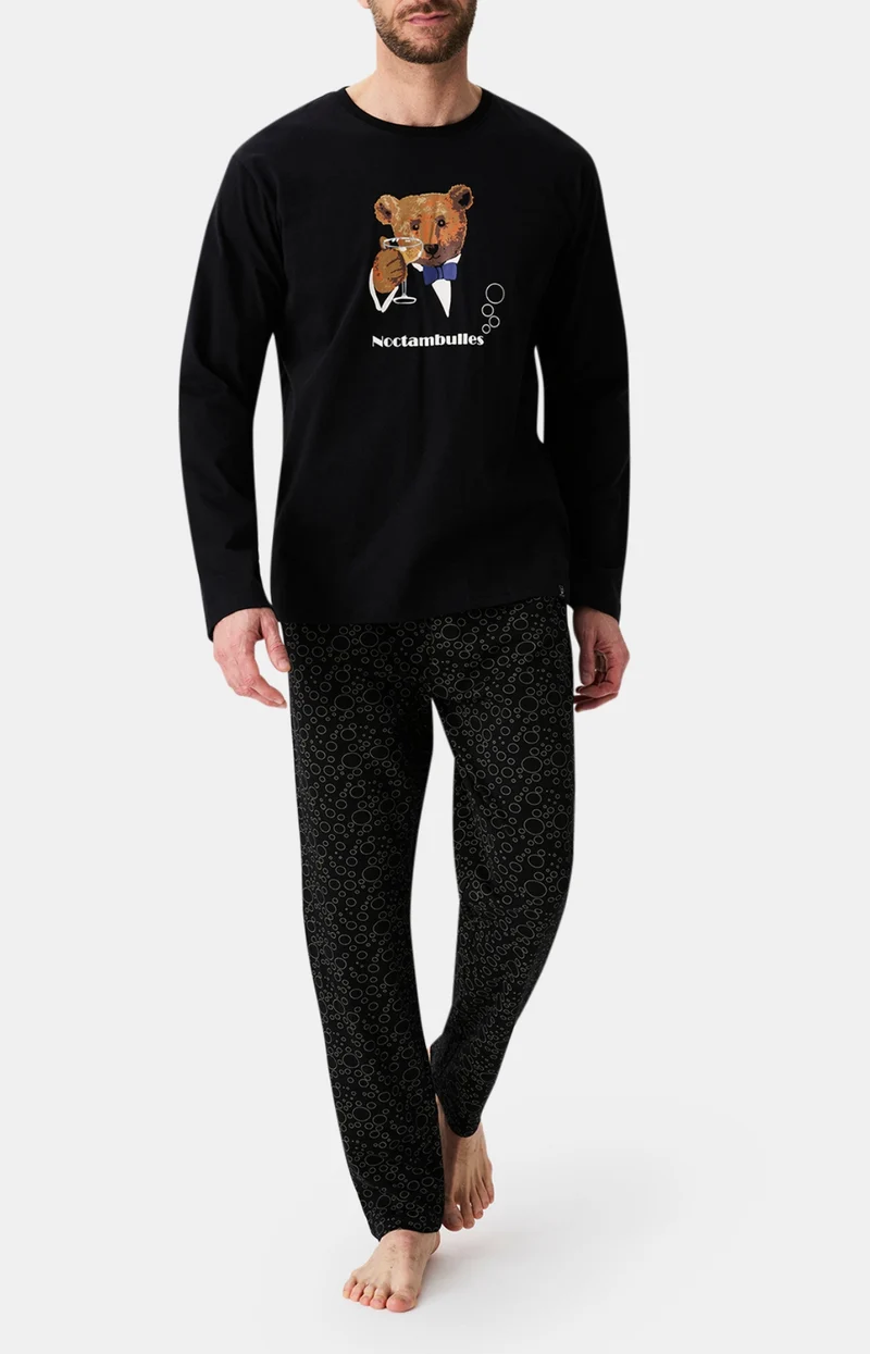 Pyjama en jersey de coton épais - Noctambulles