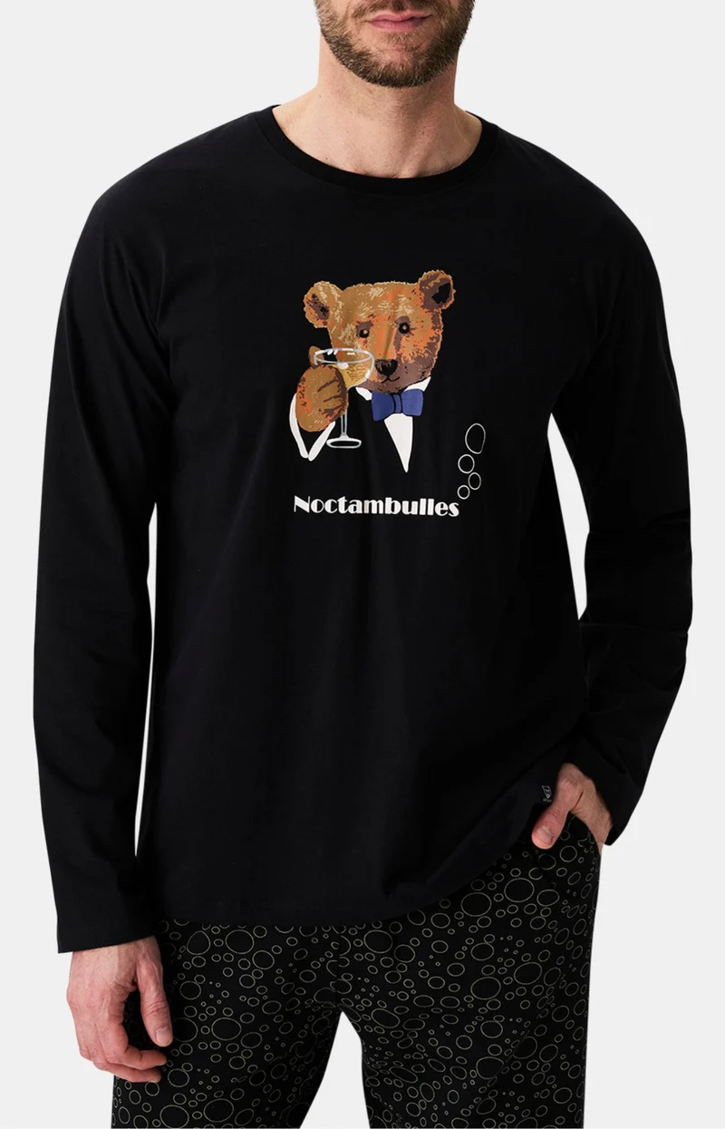 Pyjama en jersey de coton épais - Noctambulles