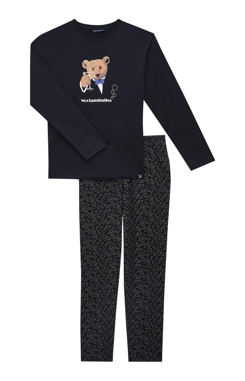 Pyjama en jersey de coton épais - Noctambulles