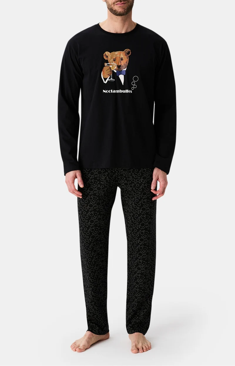Pyjama en jersey de coton épais - Noctambulles