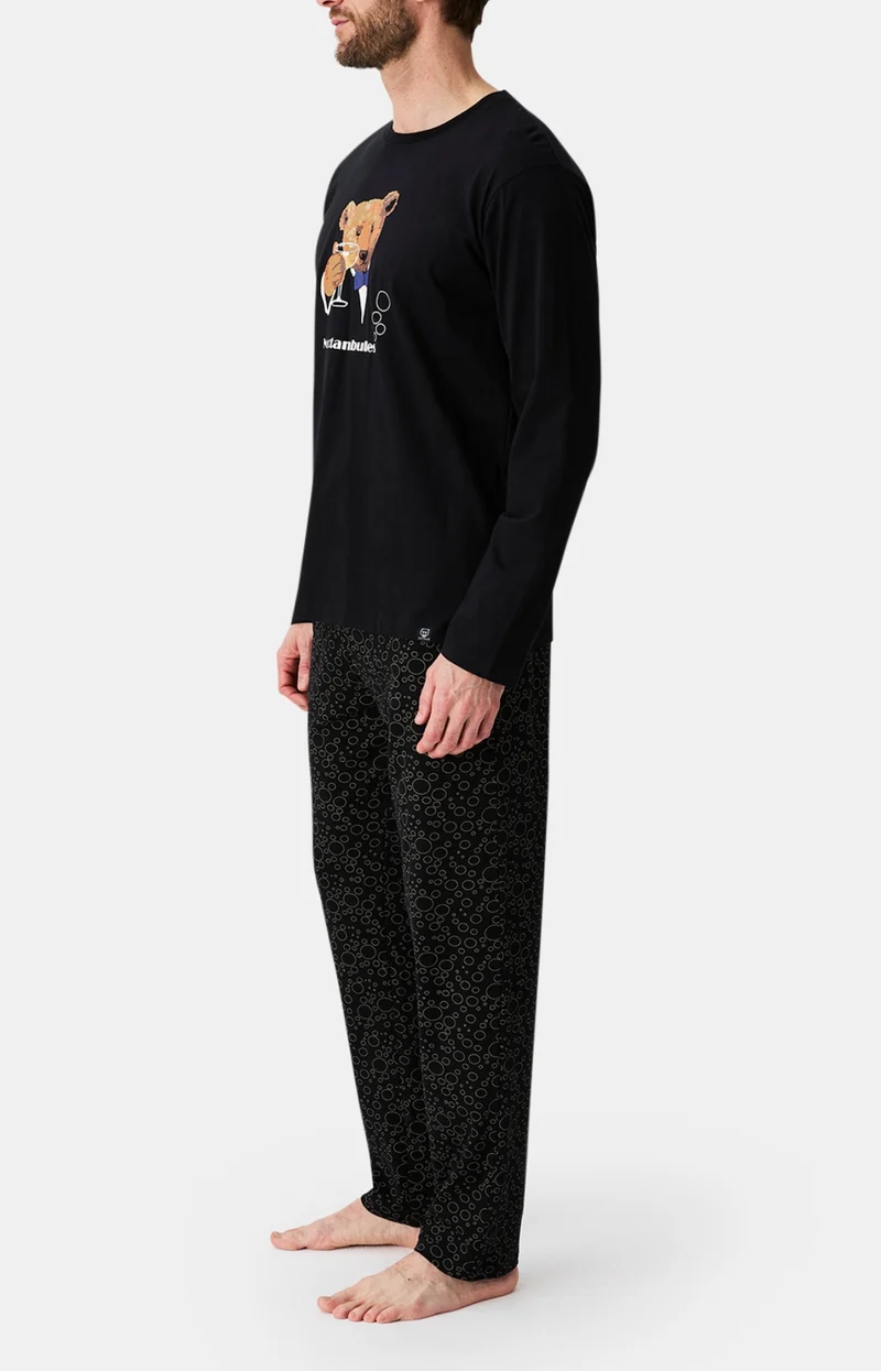 Pyjama en jersey de coton épais - Noctambulles
