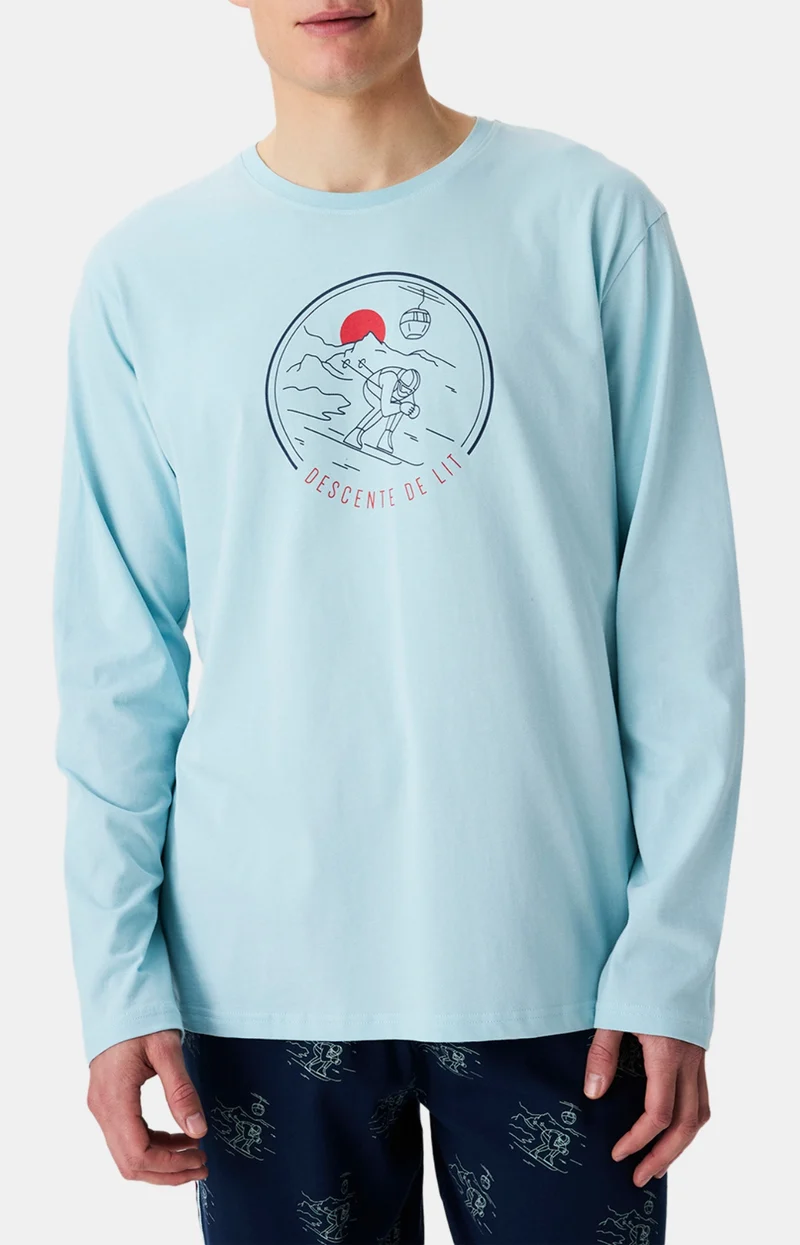 Pyjama en jersey de coton épais - Descente de lit